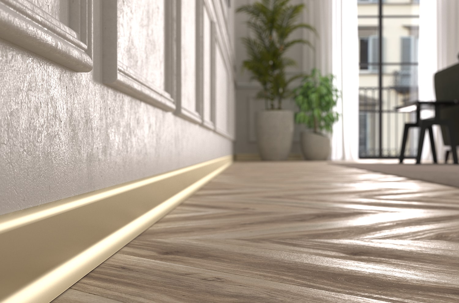 crispo aluminum skirting board
