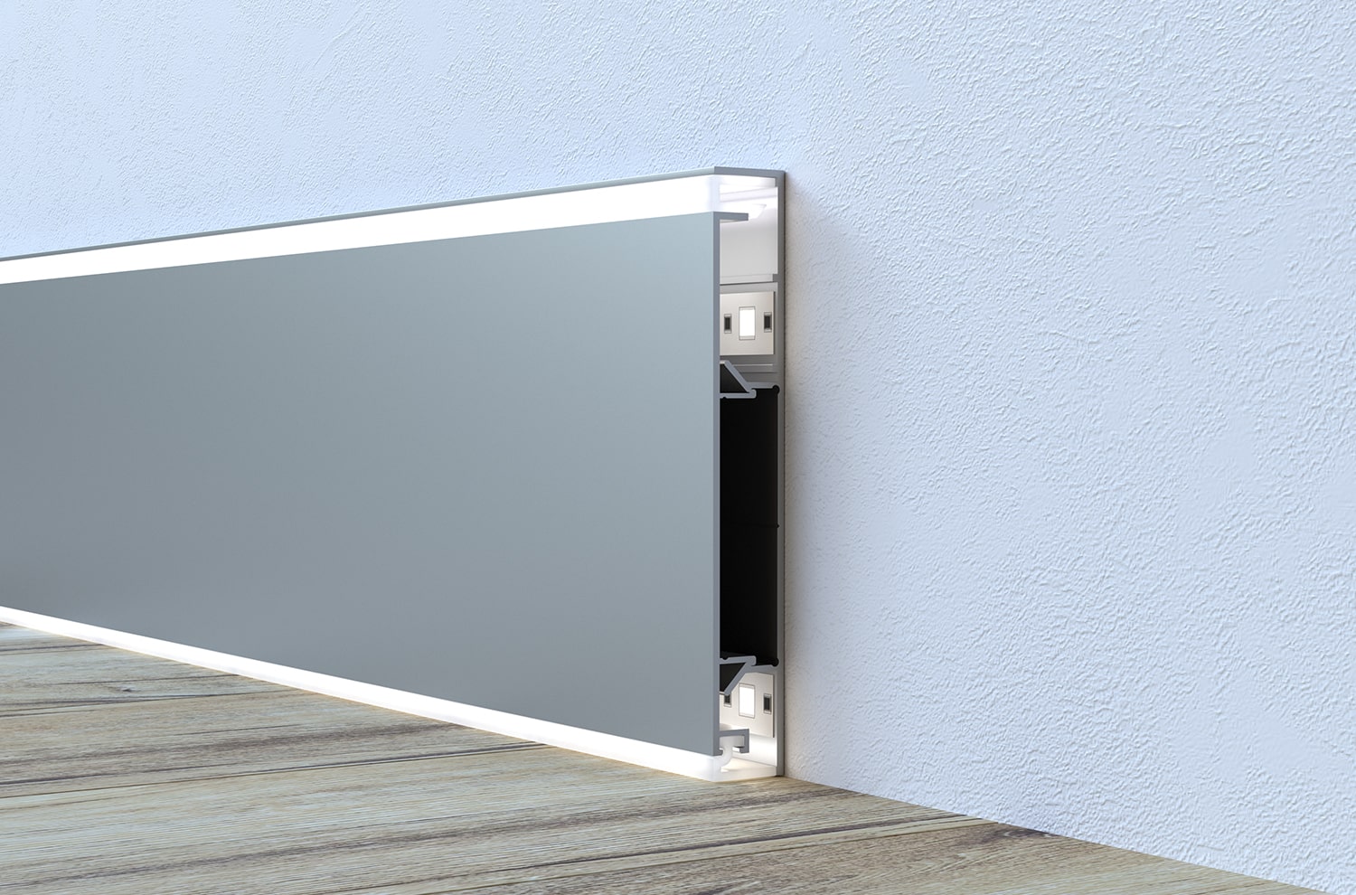 luceo aluminum led baseboard
