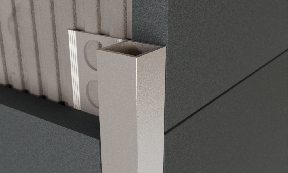 square-fix aluminum tile trim